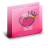 Folder Queen Heart Pink Icon